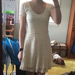 Cream lace dress